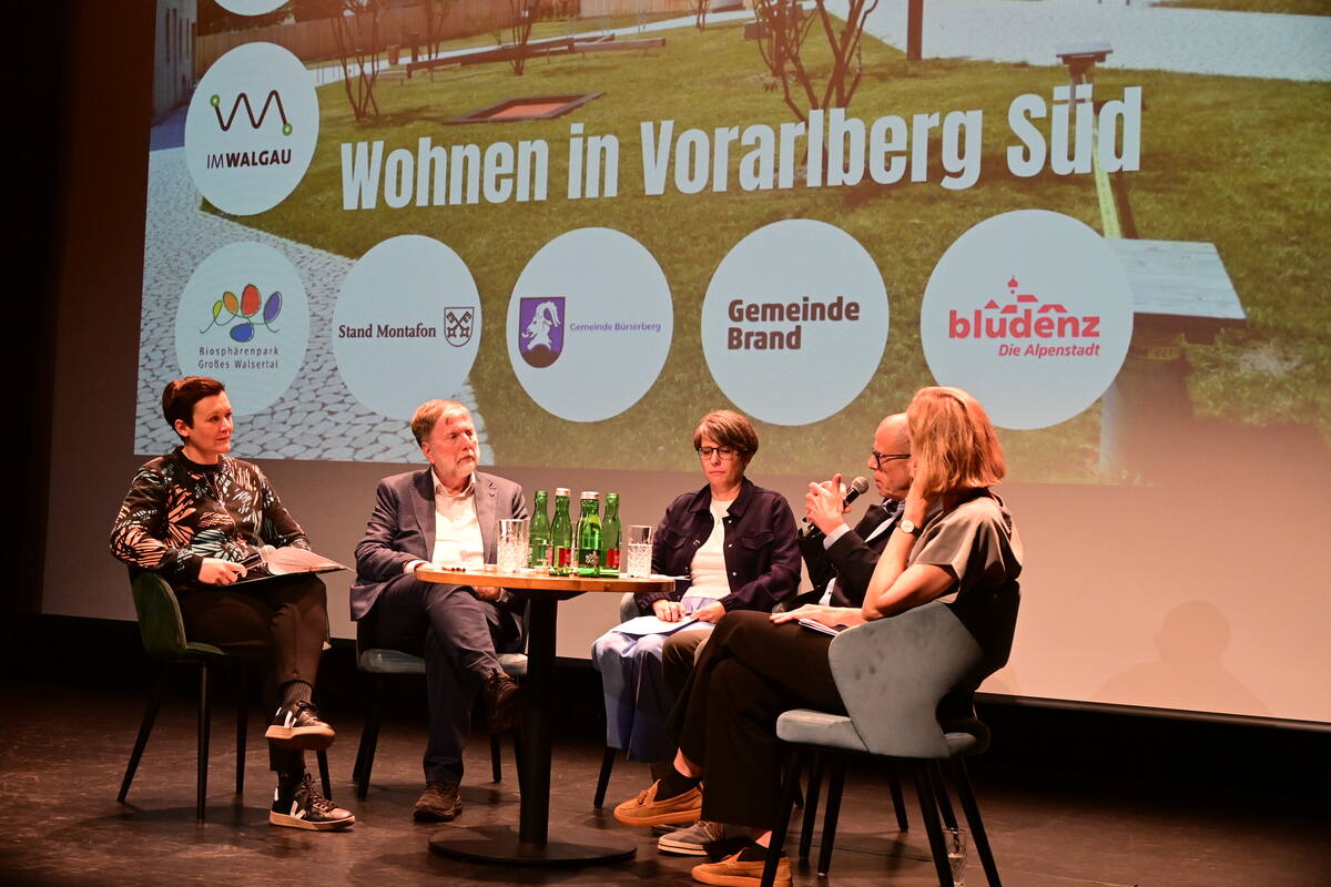 Podiumsdiskussion Symposium Wohnen im Alter, Bludenz, März 2026