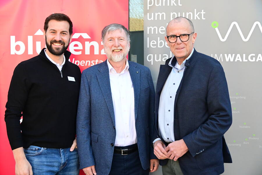 Bgm. Simon Tschann, Prof. Franz Kolland und VGV-Präsident Bgm. Walter Gohm